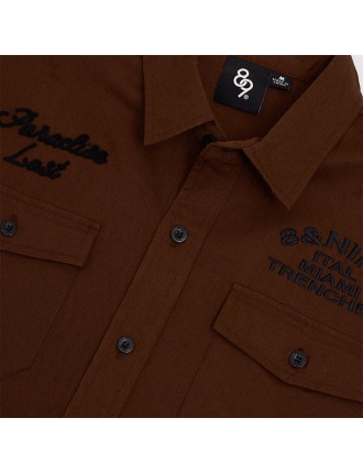 2024 New Chop Em' Work Shirt Brown Latest Edition